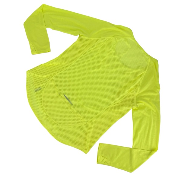 Under Armour Fluorescent Yellow Heat Gear Long Sleeve Thin Running Top, Large - Picture 12 of 16